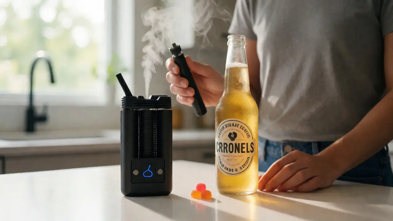 Vaporizér a kanabinoidní nápoje jako alternativy kouření