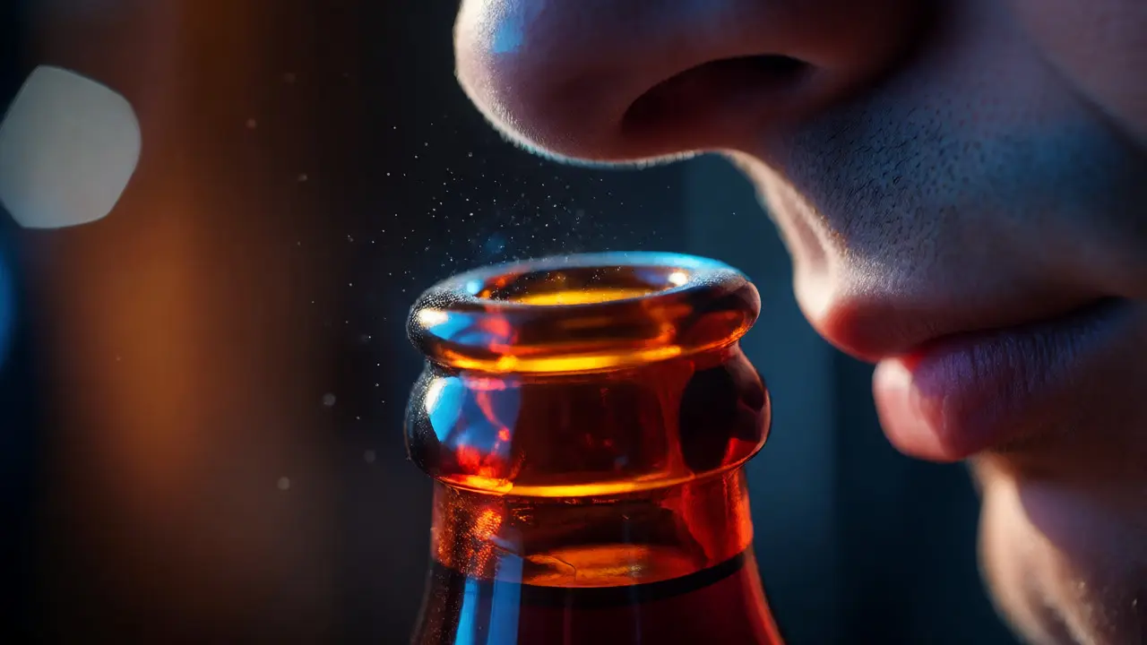 Detailní pohled na vůni konopného vína s náznaky plísně