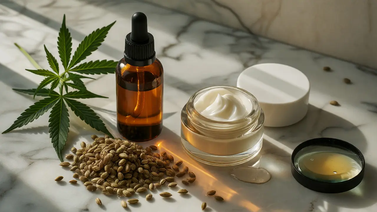 Prezentace prémiových produktů s CBG a CBD spolu s čerstvými semeny konopí